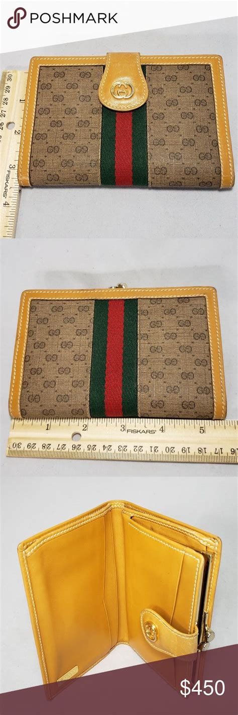 authentic vintage gucci wallet|pre owned gucci wallet.